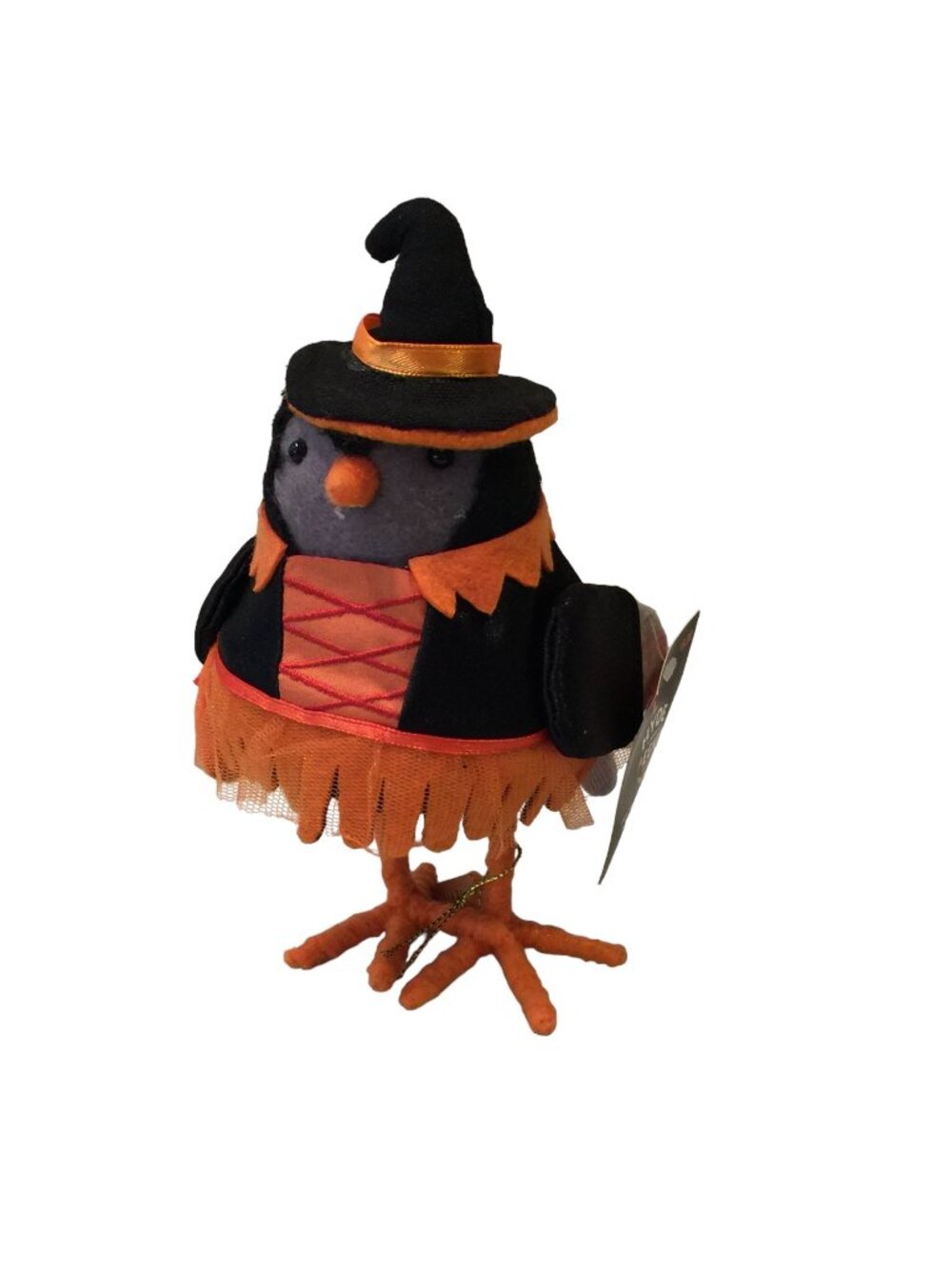 Hyde & EEk Featherly Friends KETTLE 2021 Witch Bird Black Orange